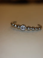 Round cz illusion piercing earring (1pc)