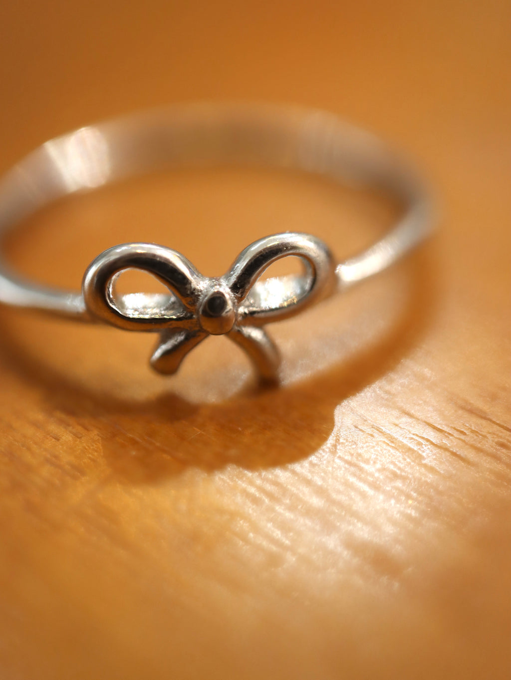 Mini ribbon stainless steel ring