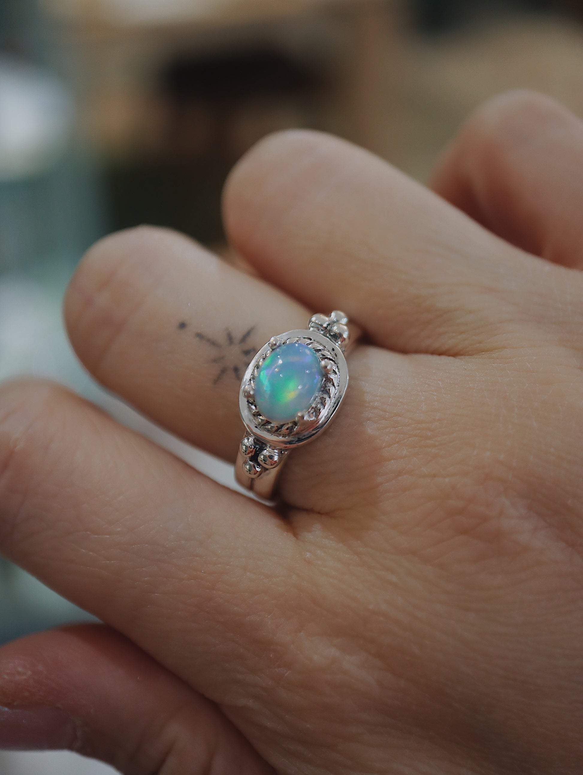 Ethiopian Opal silver925 ring