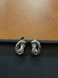 Knot stainless steel earrings