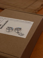 Pavé Cross Hinged Hoop Earrings