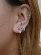 Pearl two way surgical steel piercing (1pc)