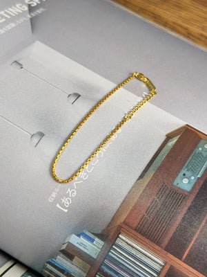 Stainless steel golden bracelet