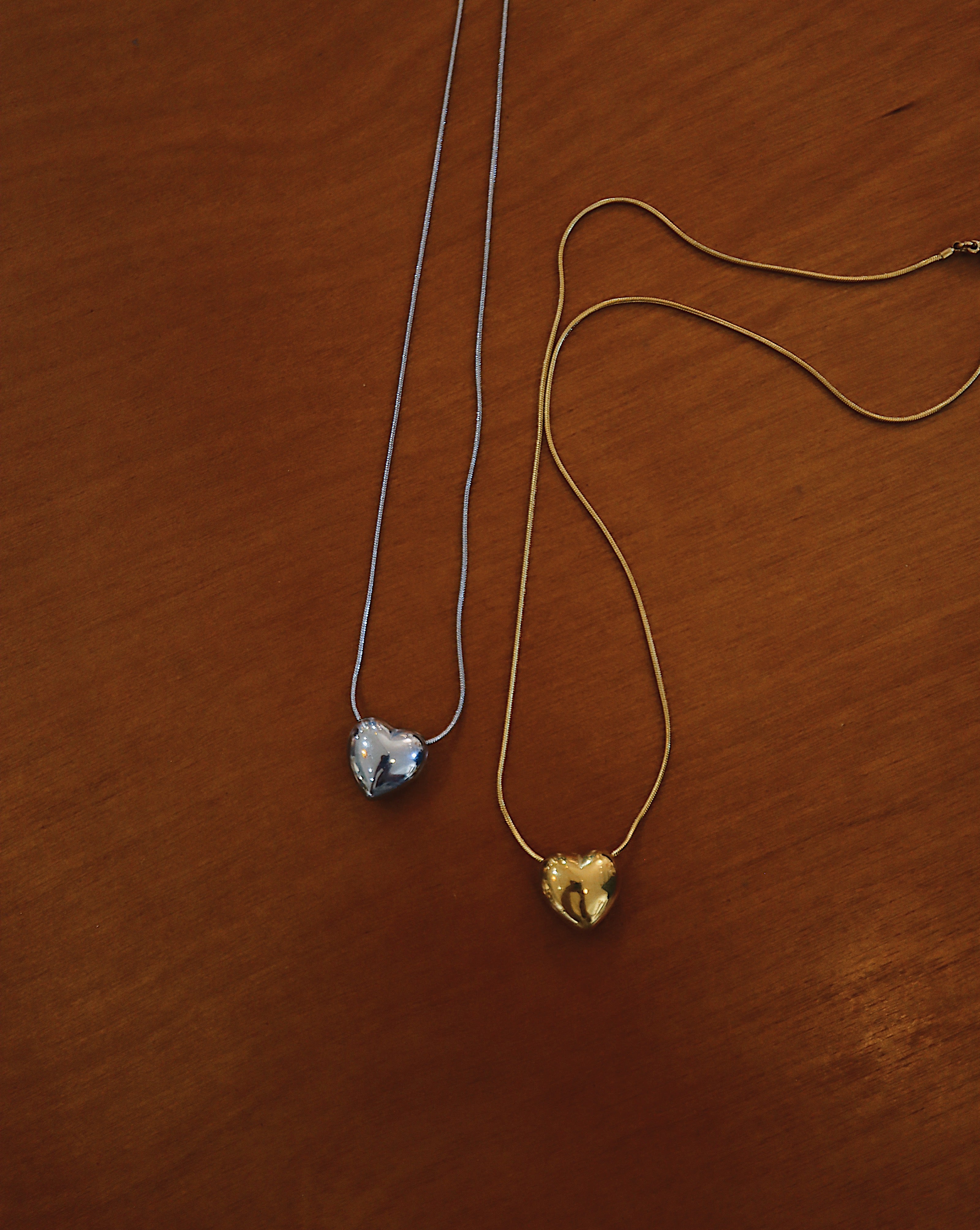 Heart stainless steel waterproof necklace