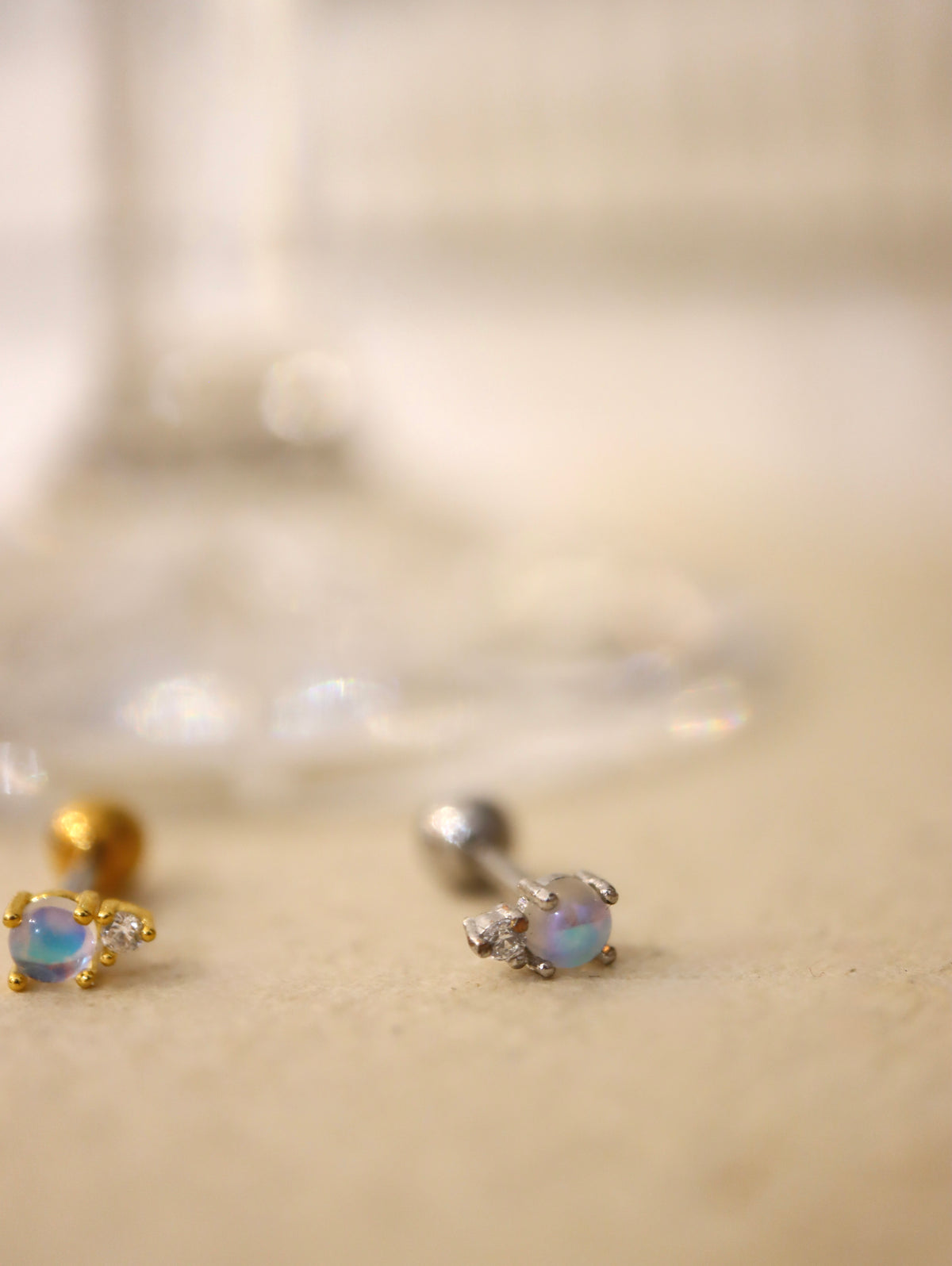 Nebula Glow Stud Surgical Steel Piercing Earring (1pc)
