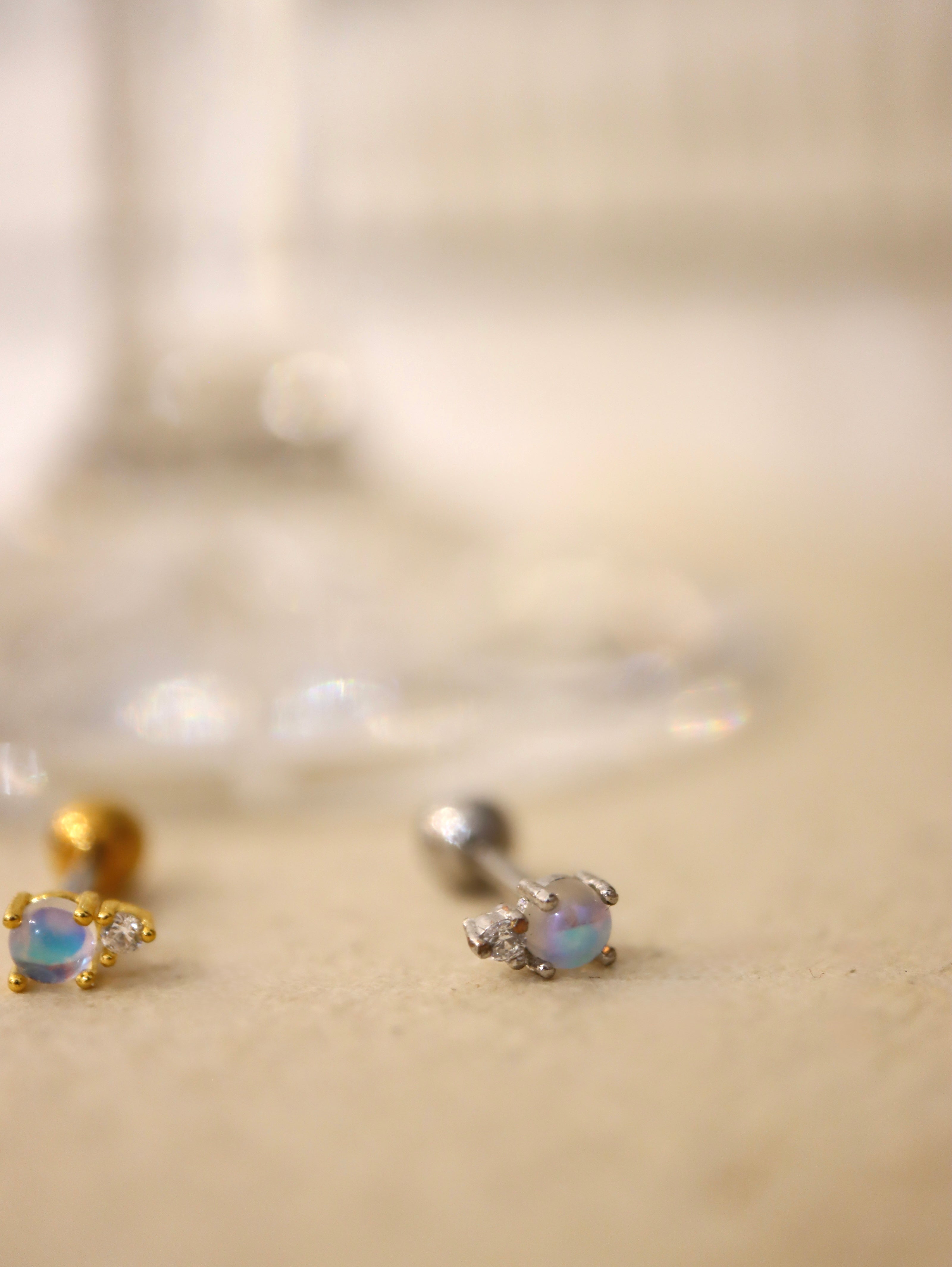 Nebula Glow Stud Surgical Steel Piercing Earring (1pc)