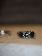 Glitter Heart Trio Hoop Surgical steel earrings