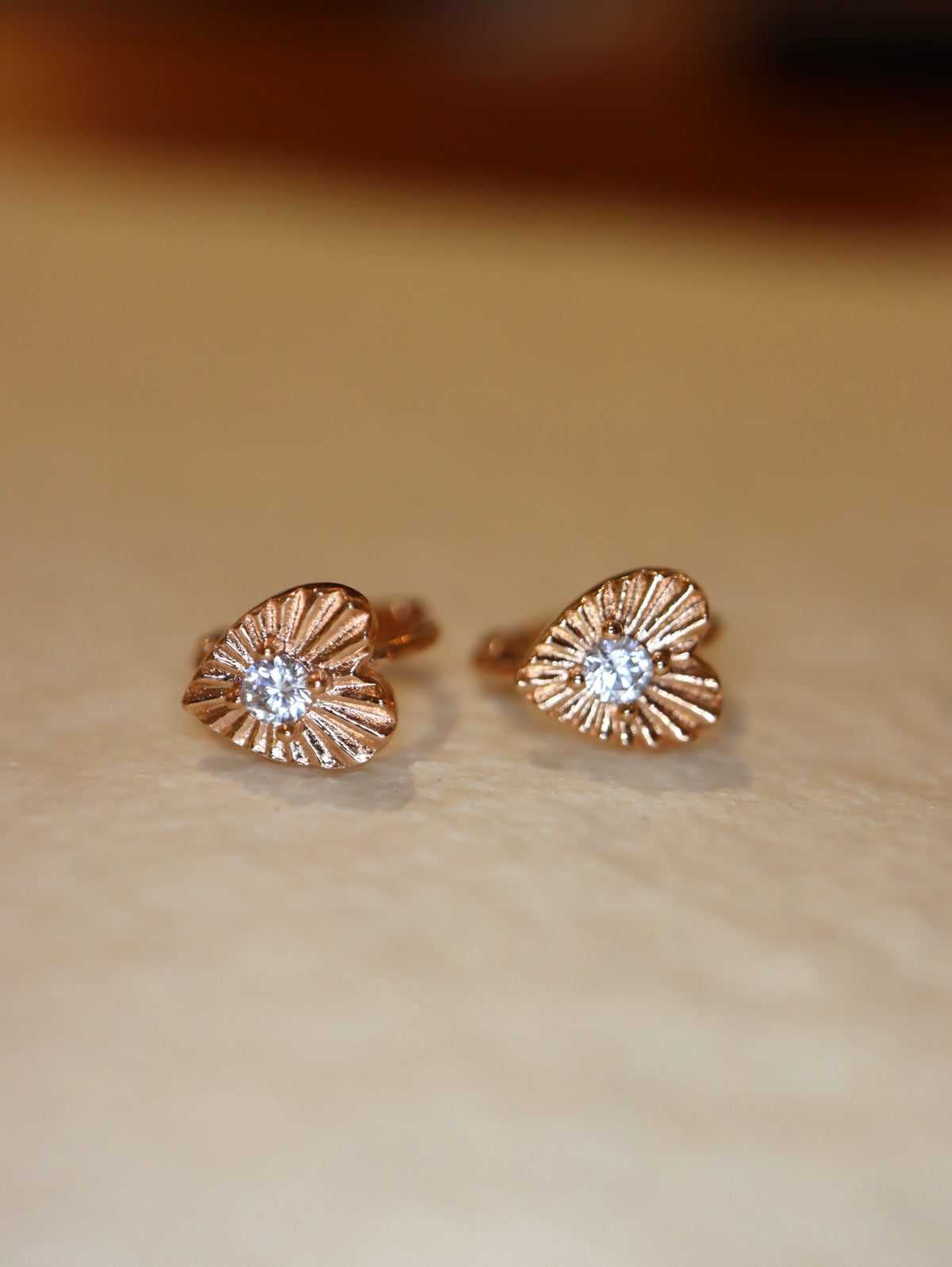 Celestial Ray Heart 925 silver Earrings