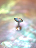 Titanium G23 Opal Marquise flat back earring (1pc)