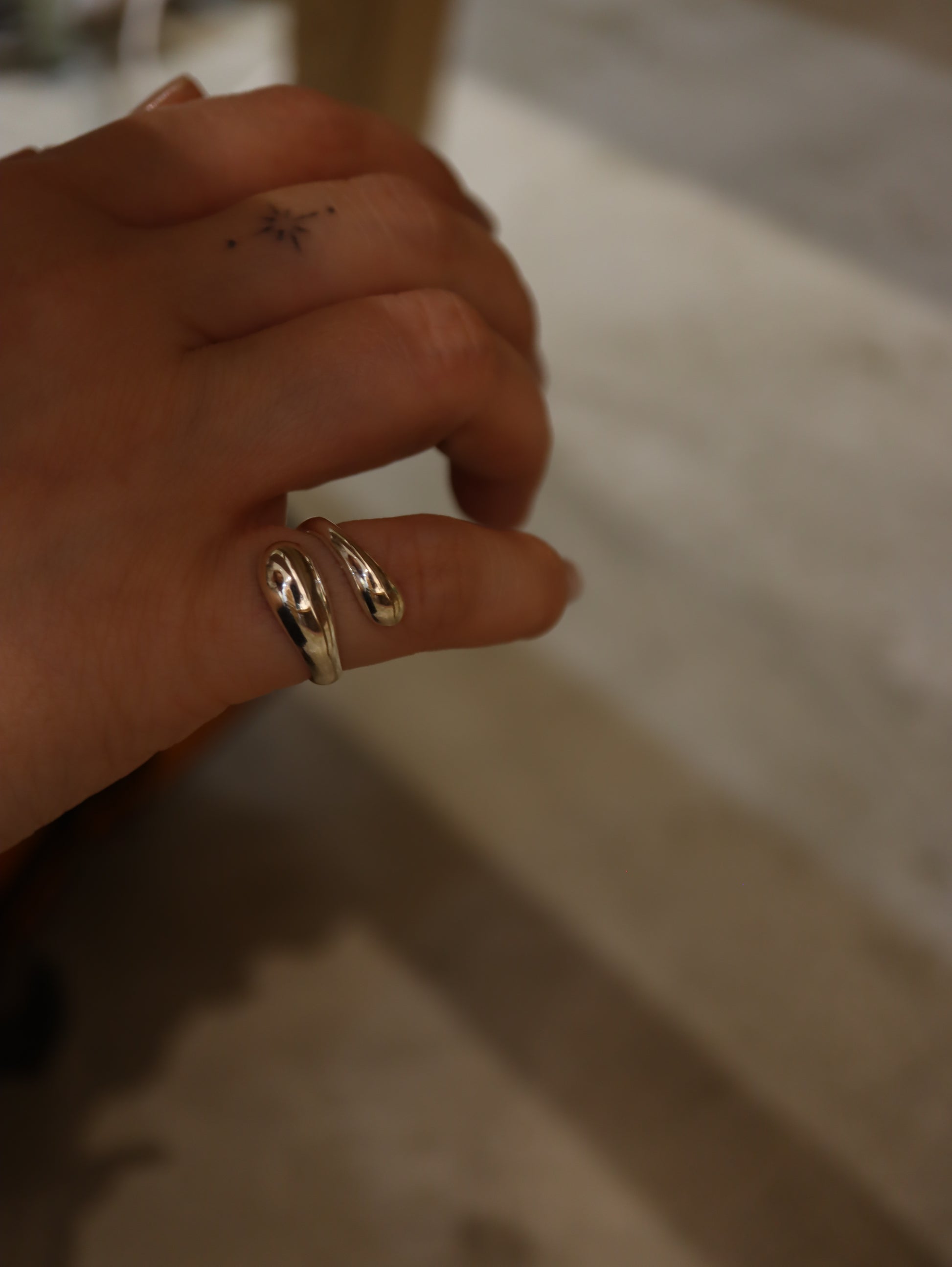 Vortex silver925 pinky ring (free size)