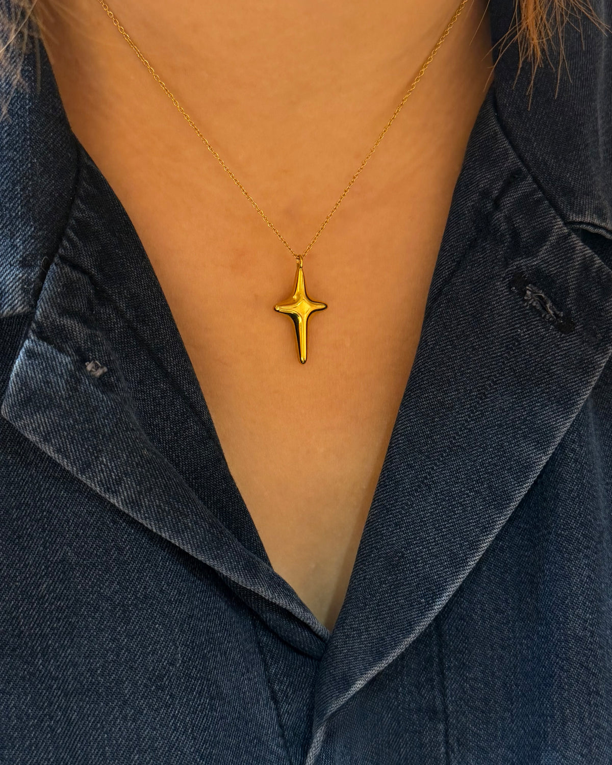 Cross stainless steel necklace