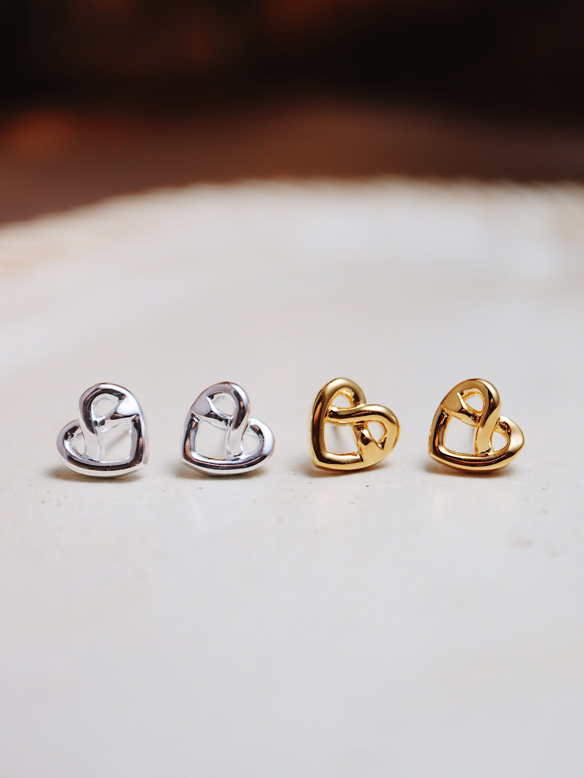 Knot love silver925 earrings