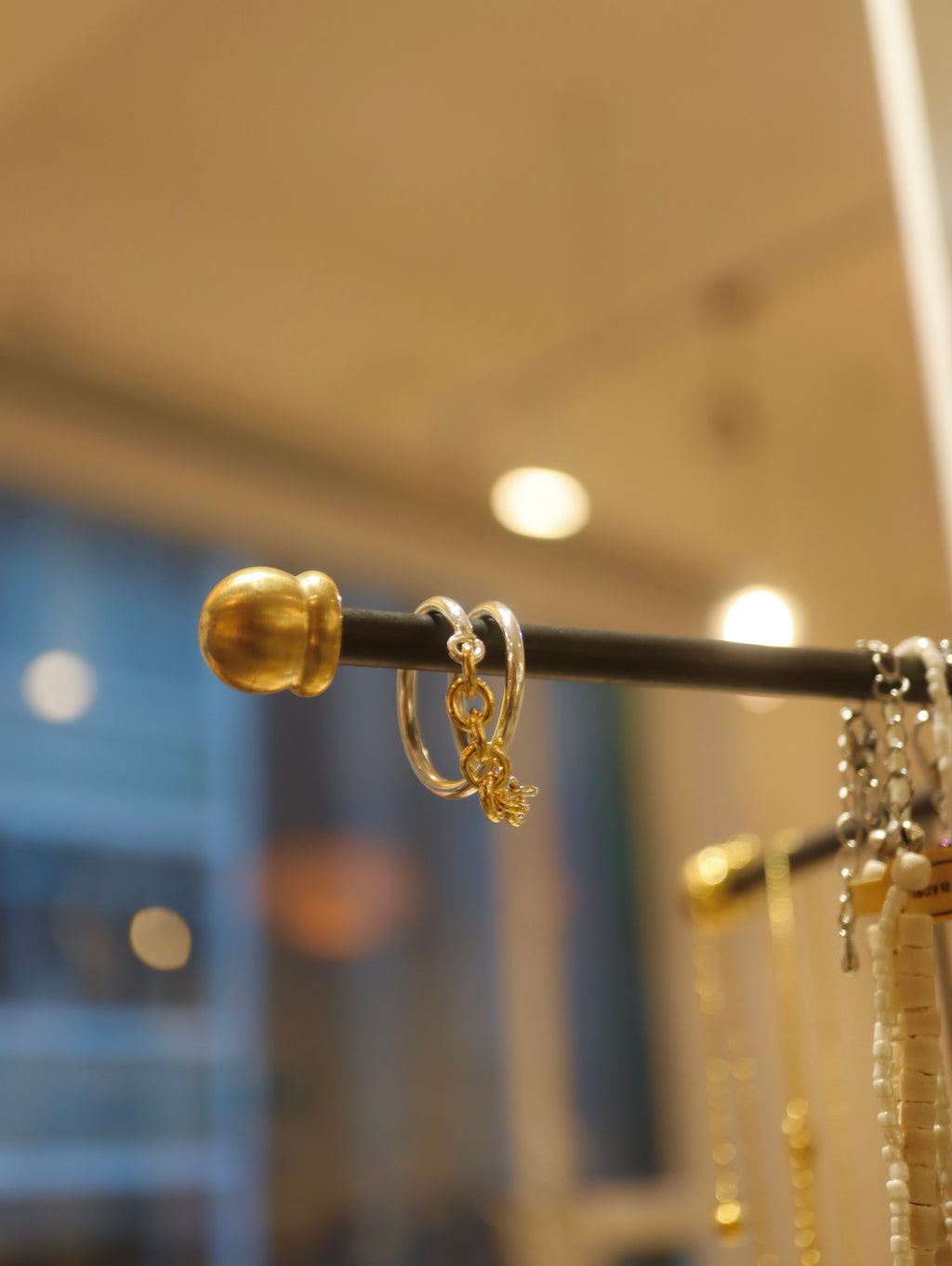 Mix tone chain 925 silver ring