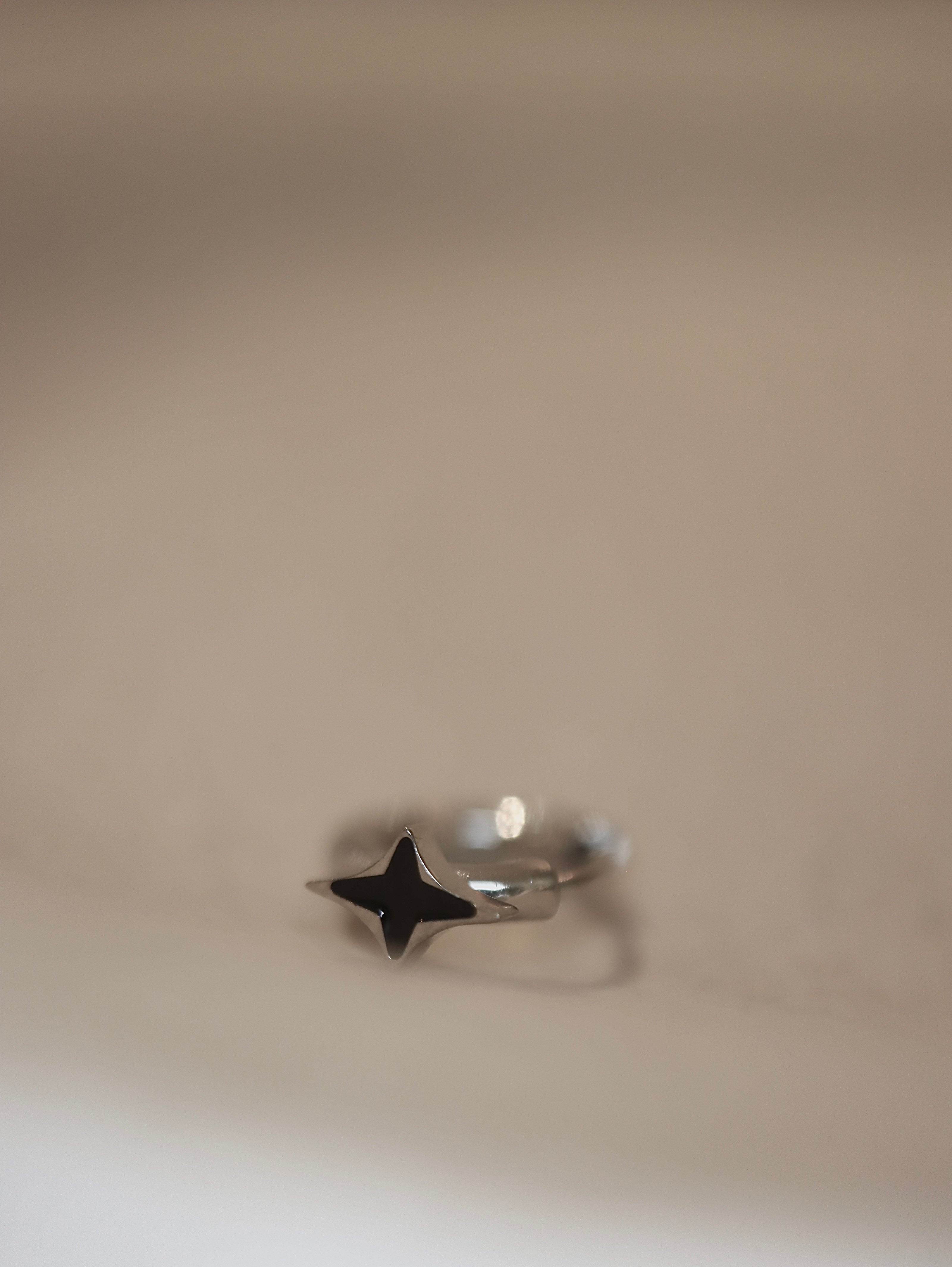Quad Star Mini Hinged hoop Earring (1pc)