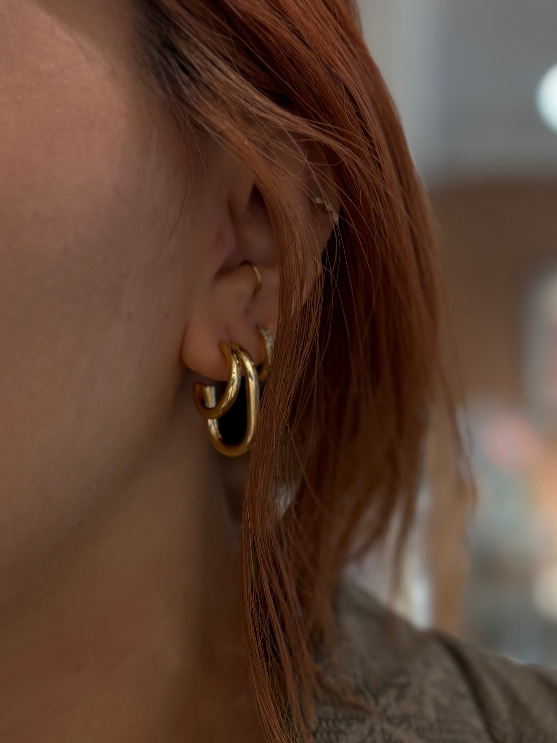 Lush stainless steel waterproof earrings