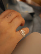 Orbital 925 Silver Pinky Ring