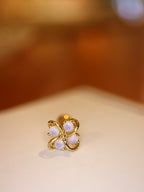 Opaline Blossom Stud Piercing Surgical Steel Earring (1pc)