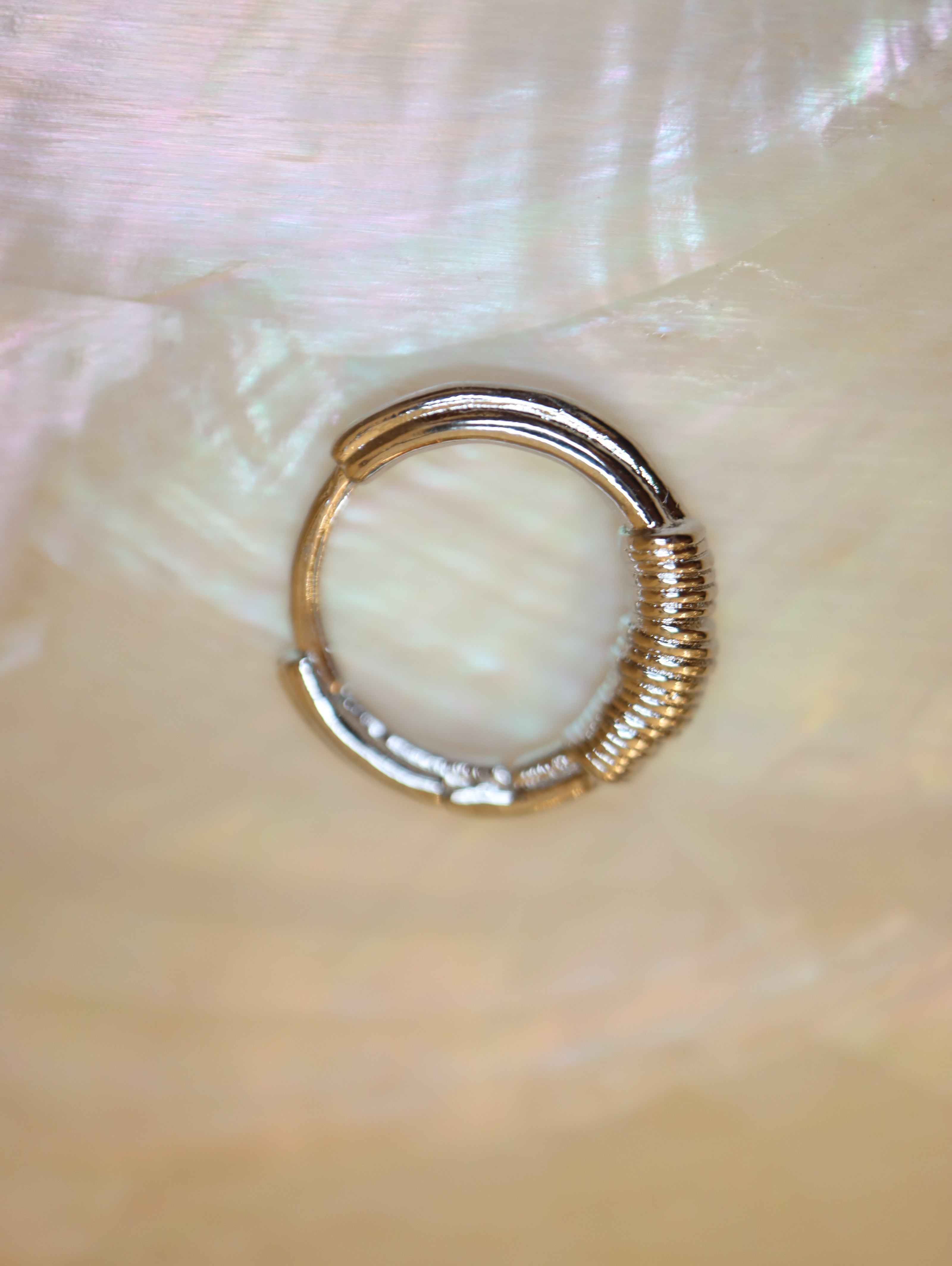 Half Braided Huggie Hoops Earrings