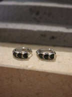 Glitter Heart Trio Hoop Surgical steel earrings
