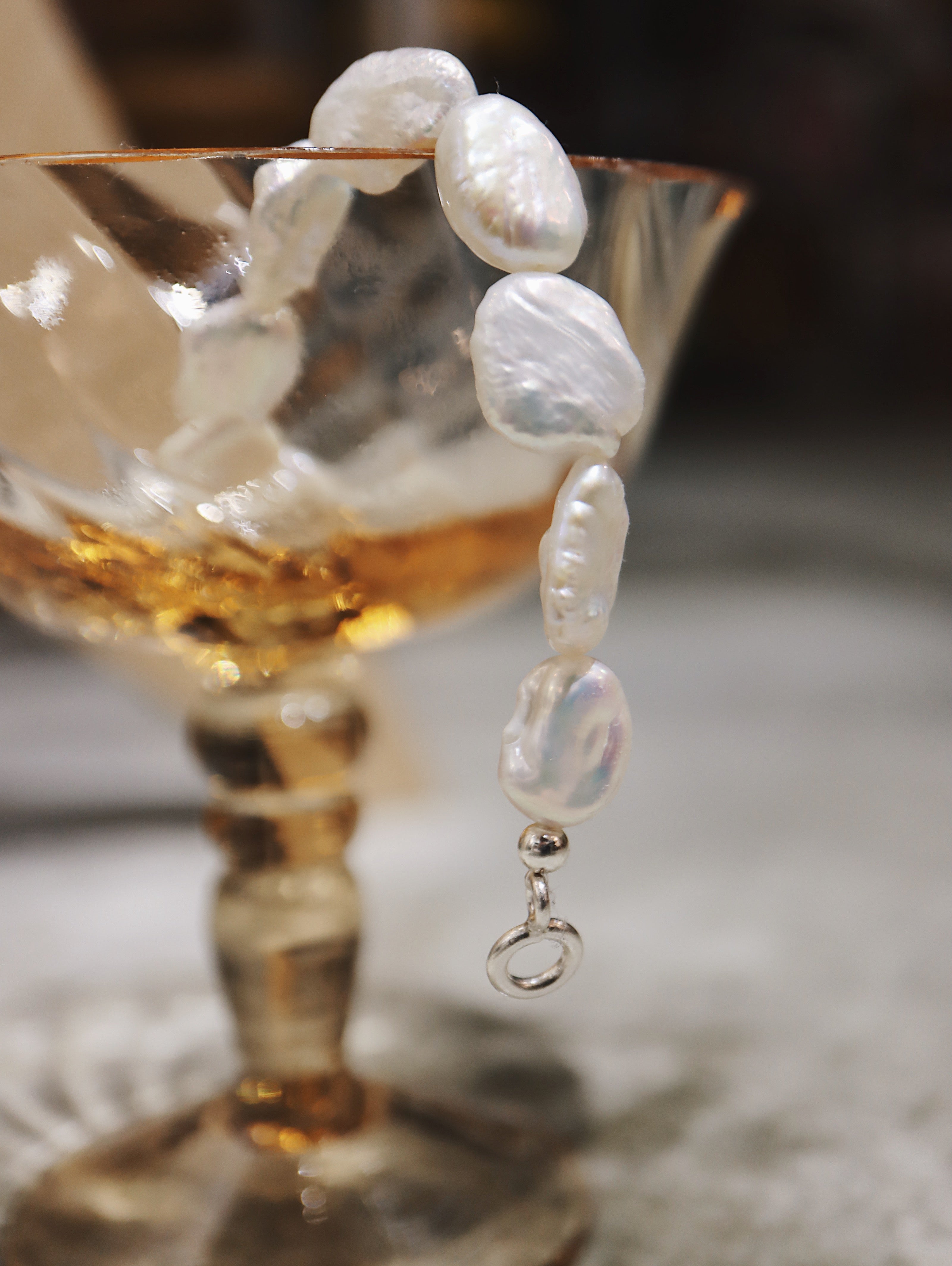 Fresh water pearl 925 silver bracelet