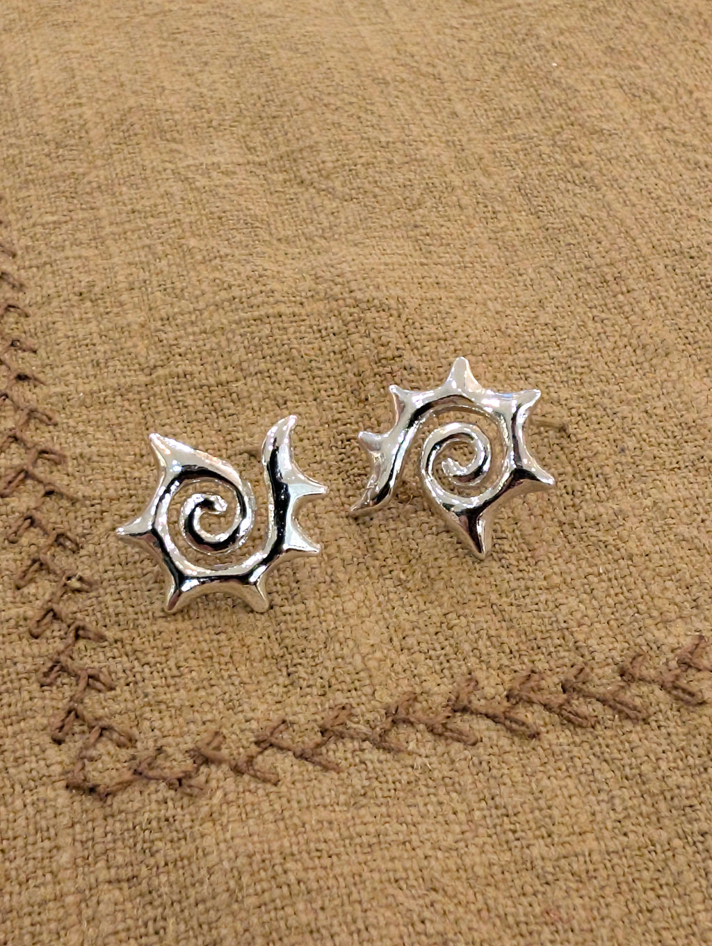 Sun swirl earrings