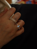Interlock double silver925 ring