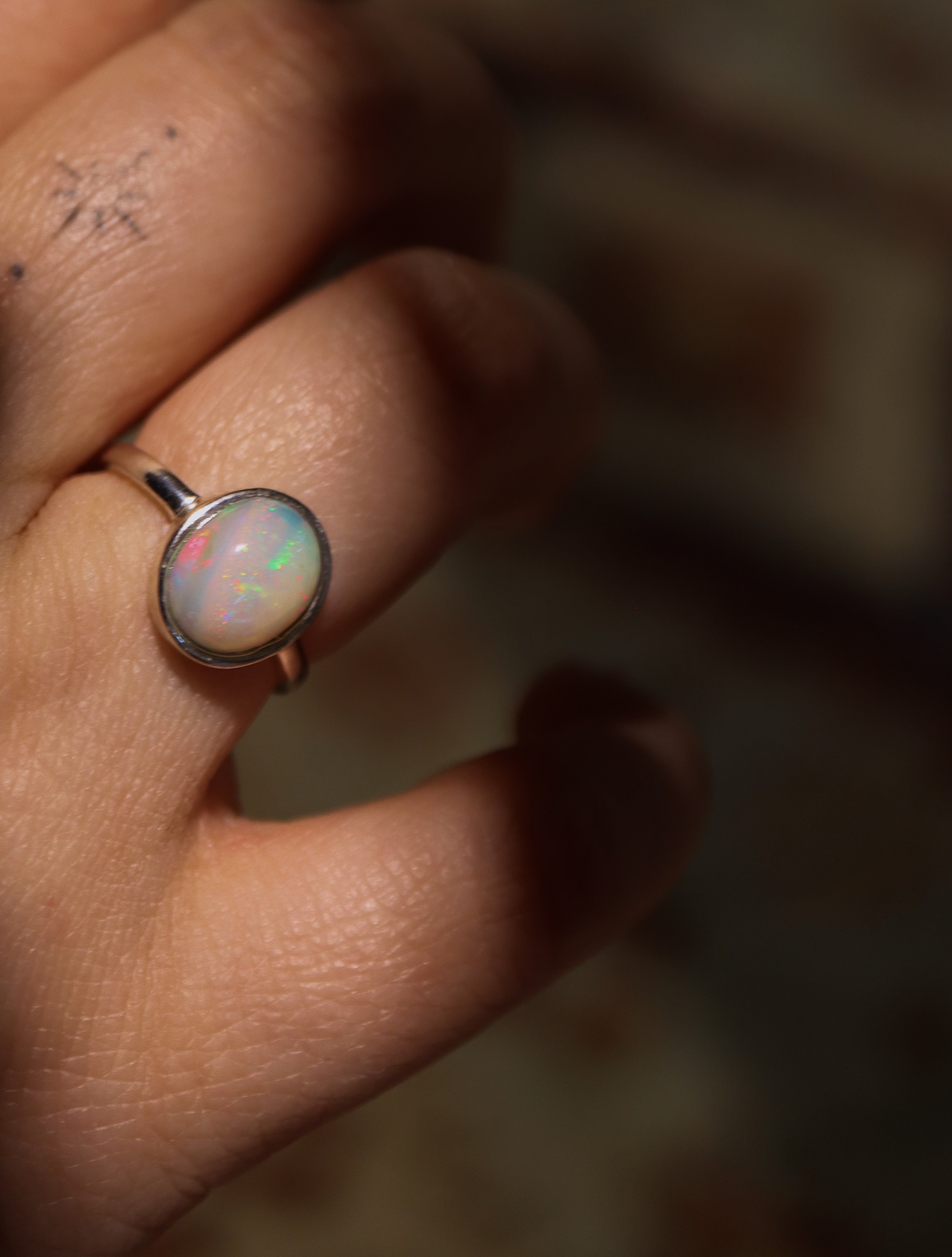 Ethiopian opal silver925 ring