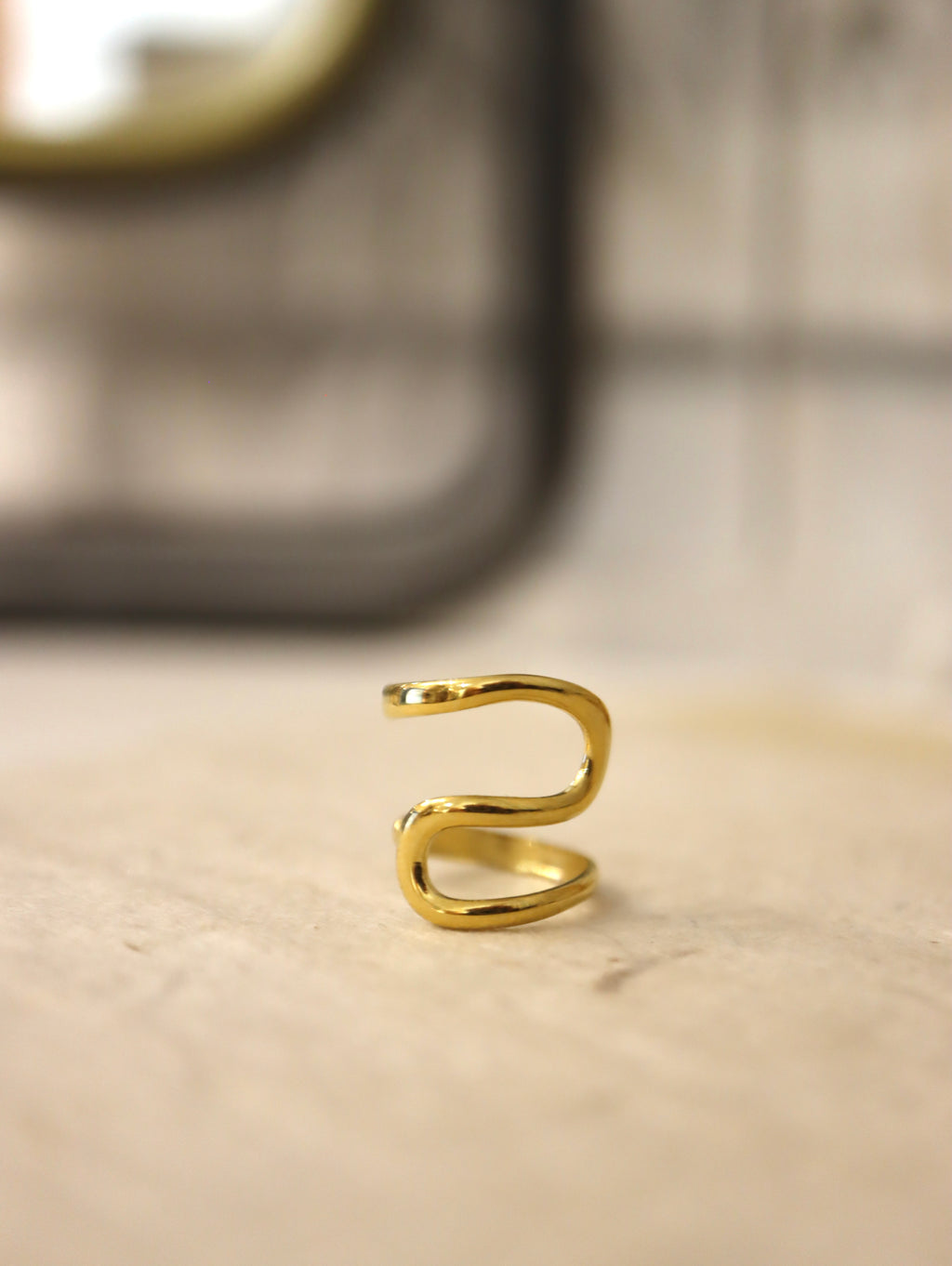 Irregular shape stainless steel Earcuff