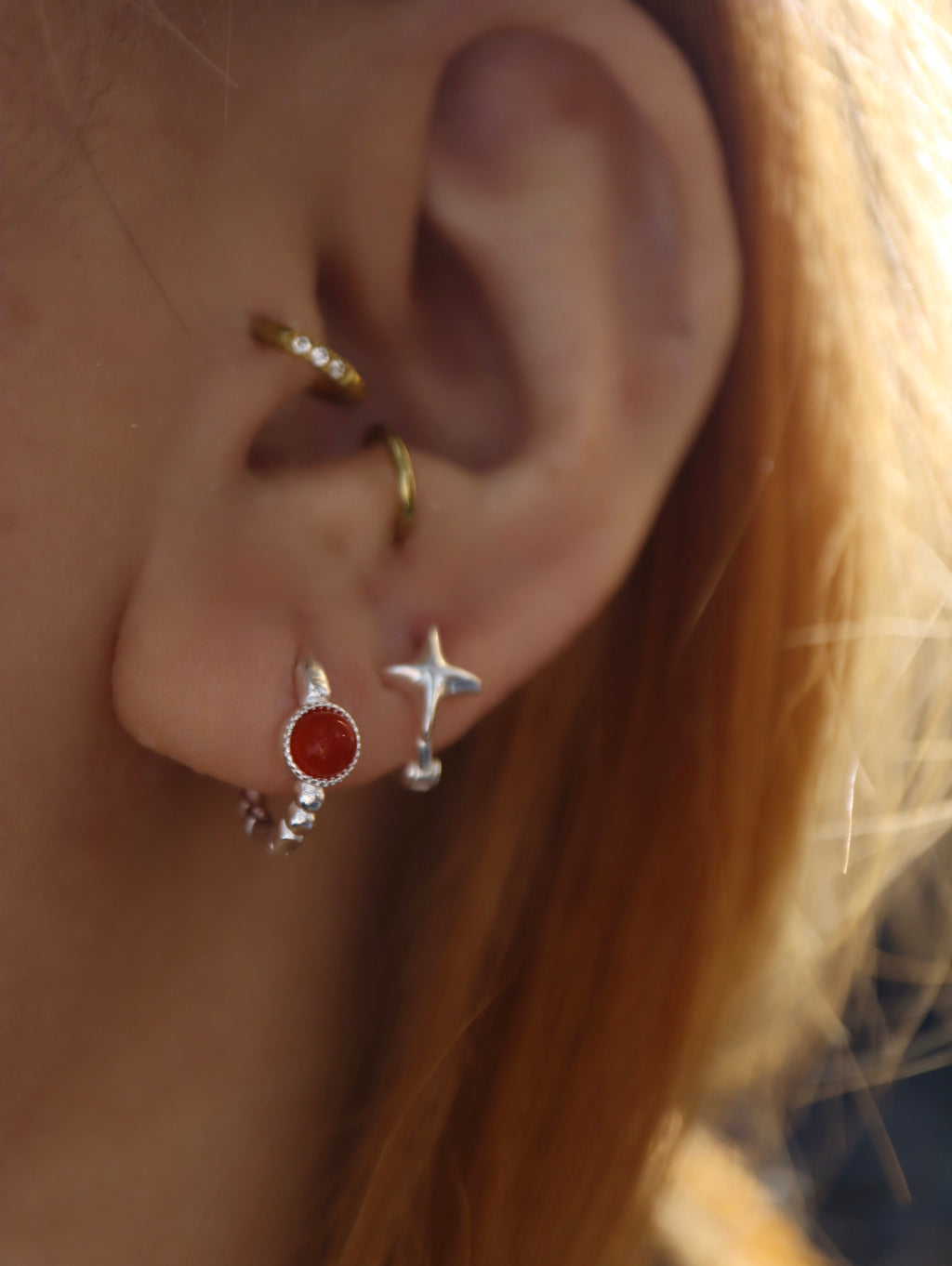 925 silver hoop earrings