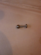 Resin Opal round stud Surguval Steel Piercing (1pc)