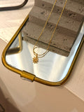 Petal Drift Chain Stainless Steel Necklace