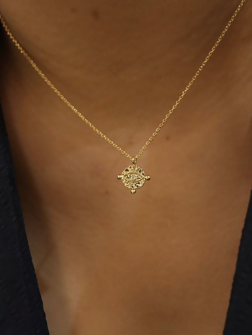 Evil eye pendant necklace