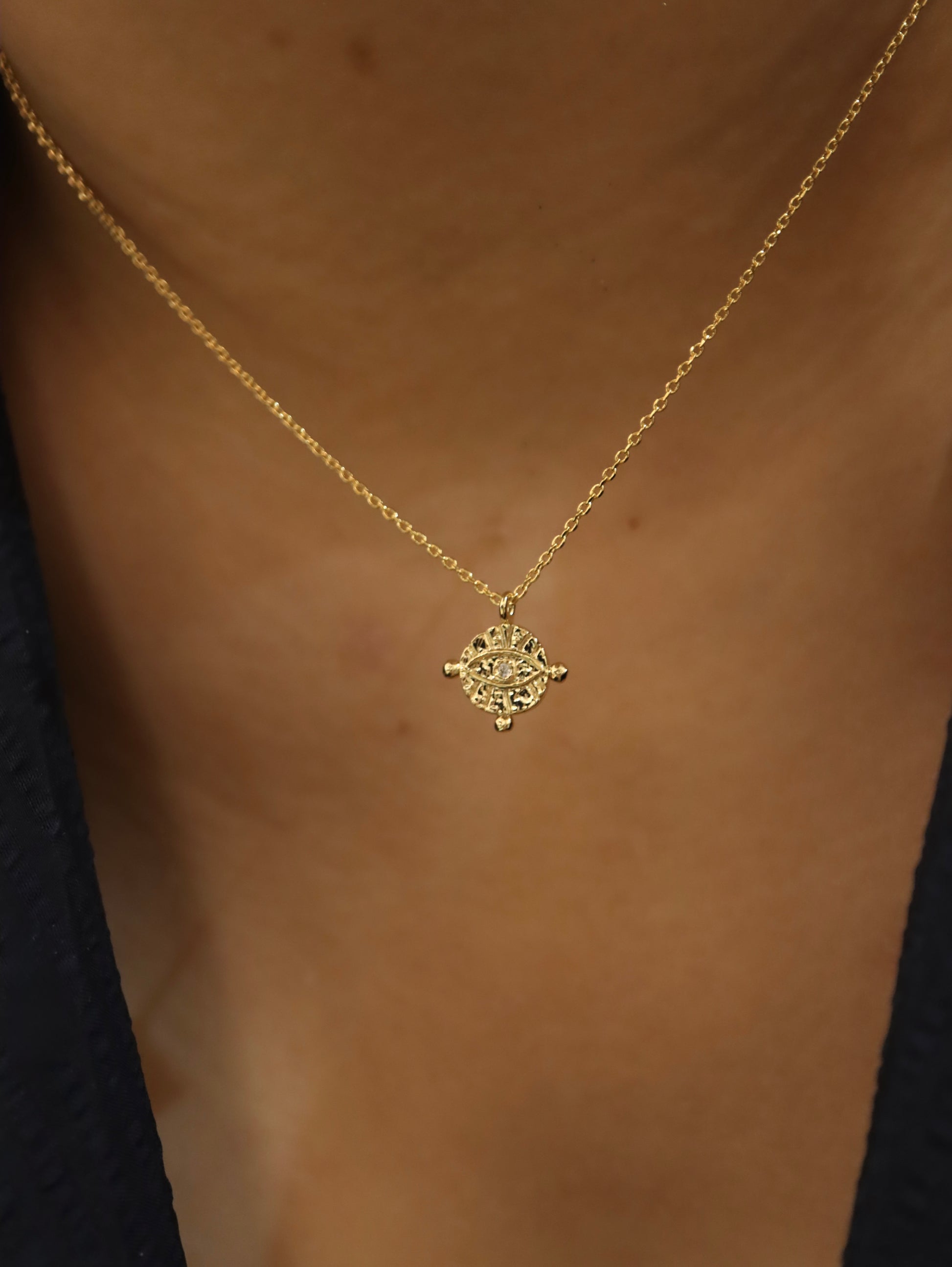 Evil eye pendant necklace