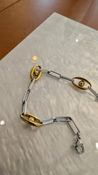 Mix tone stainless steel bracelet