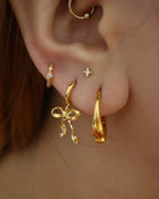 Mini sparkle s925 piercing stud earring (1pc)