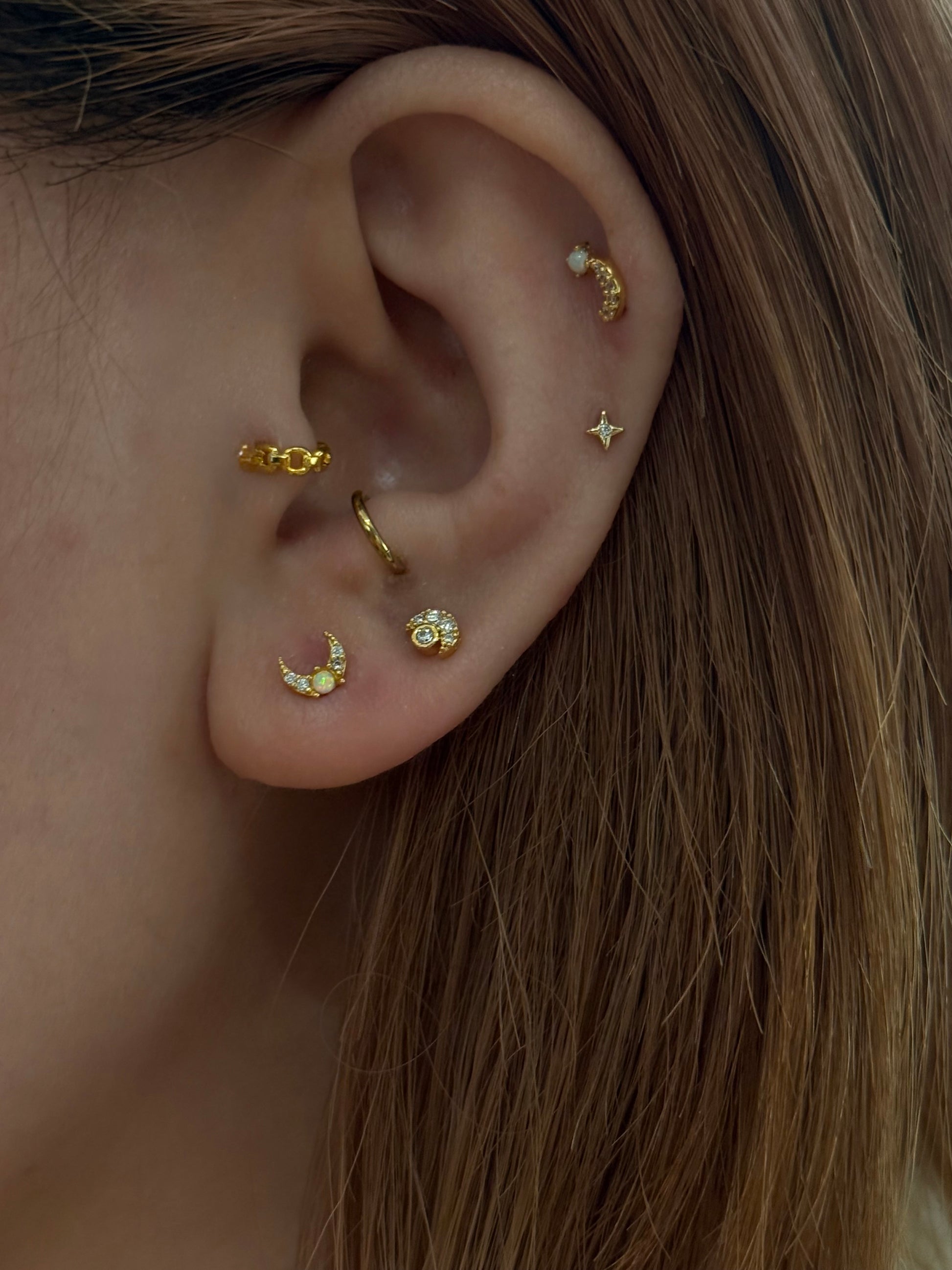 Cz silver925 piercing stud