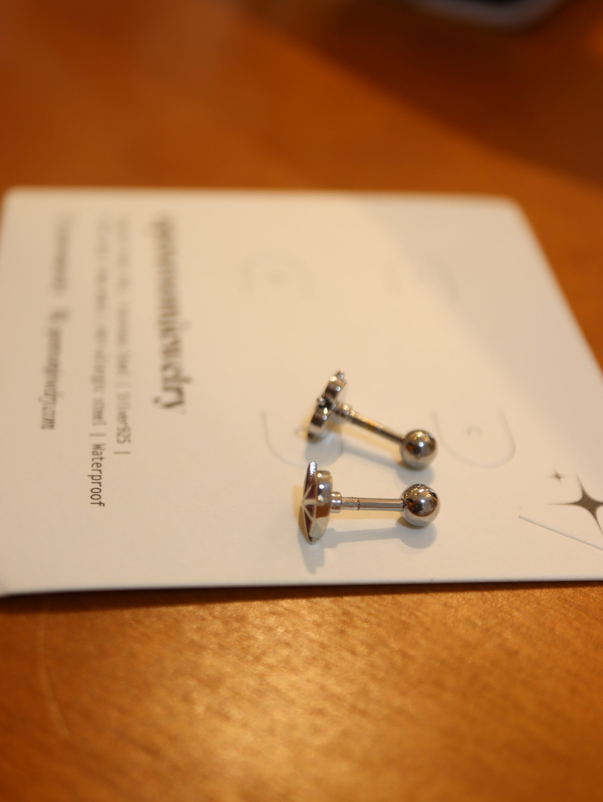 Starburst heart surgical steel 316L stud piercing (1pc)