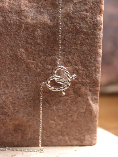 Silver925 pretzel necklace