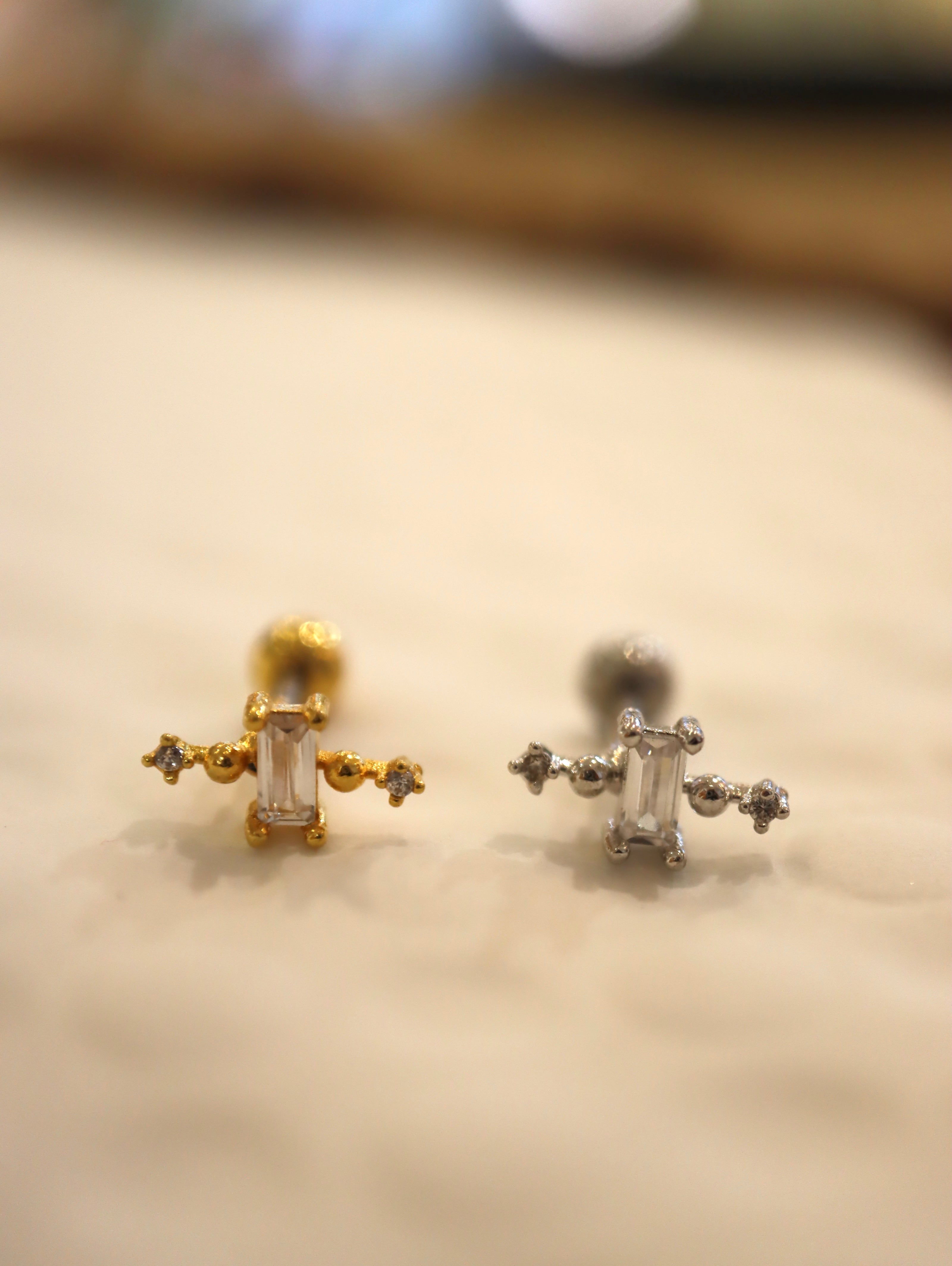 Orb cz Surgical Steel Stud Piercing (1pc)
