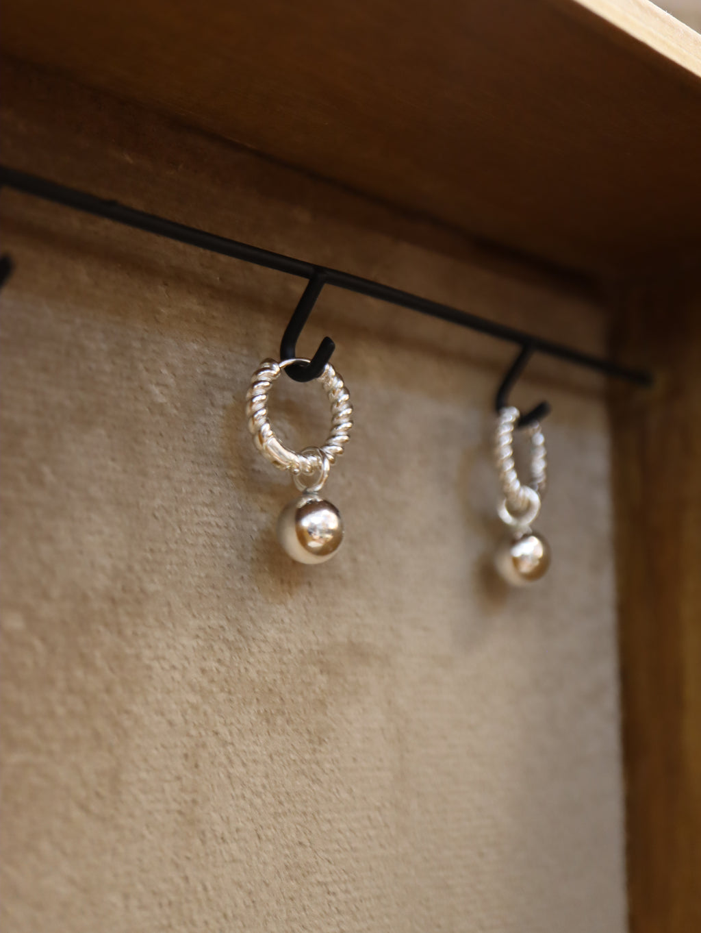 Spiral Orb Silver925 earrings