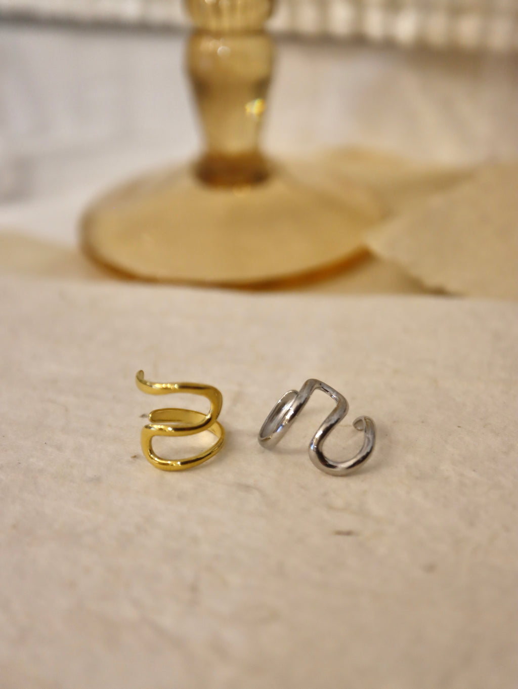 Irregular shape stainless steel Earcuff