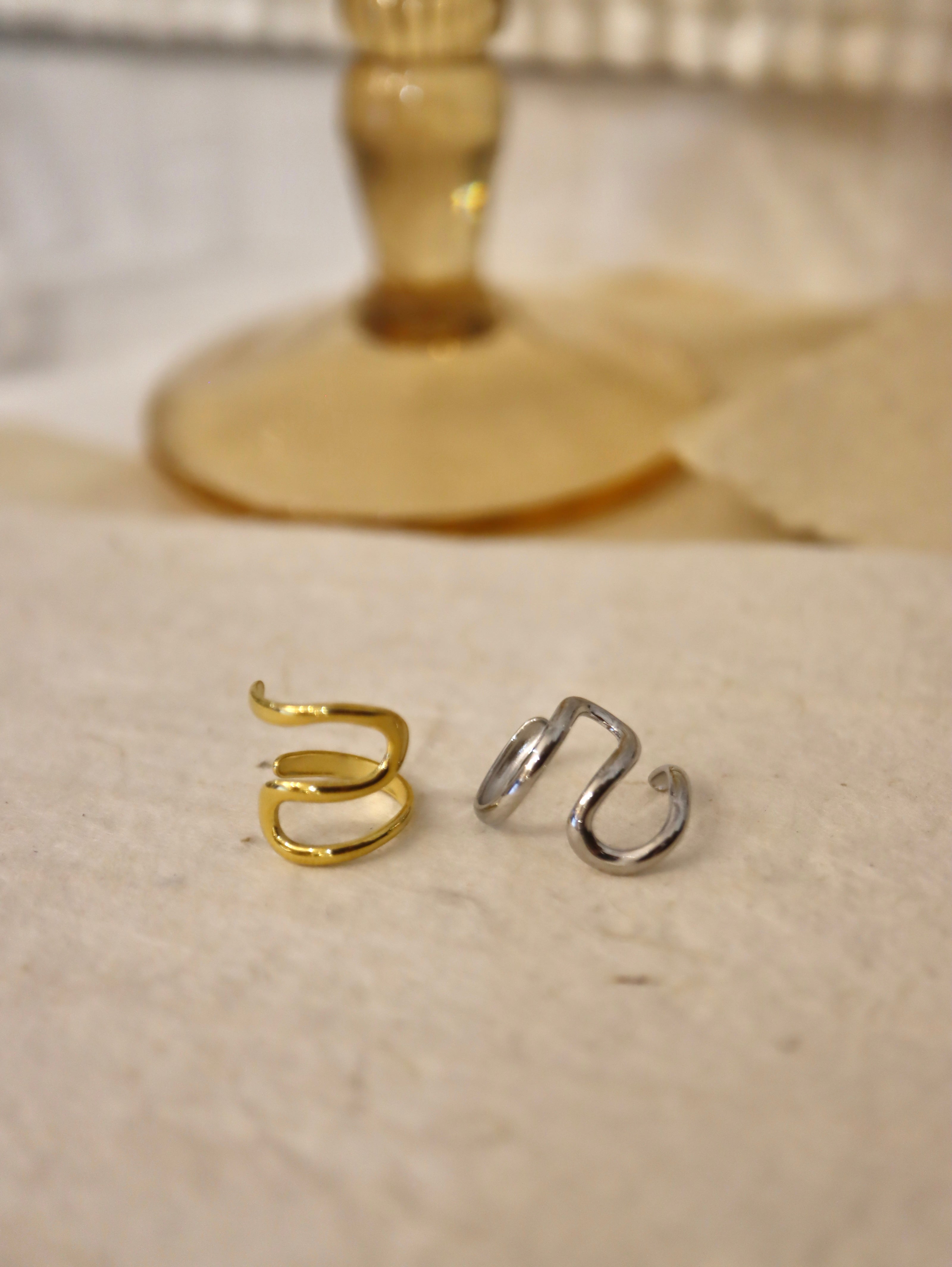 Irregular shape stainless steel Earcuff