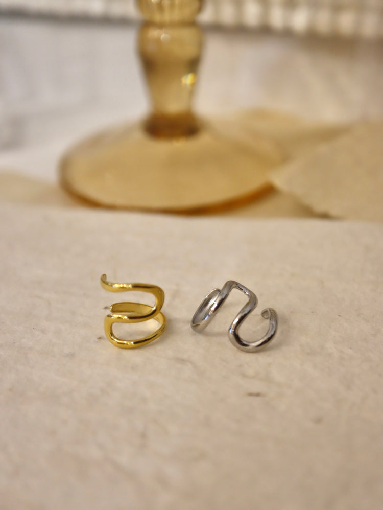 Irregular shape stainless steel Earcuff