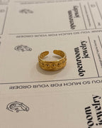 Bead open size stainless steel ring
