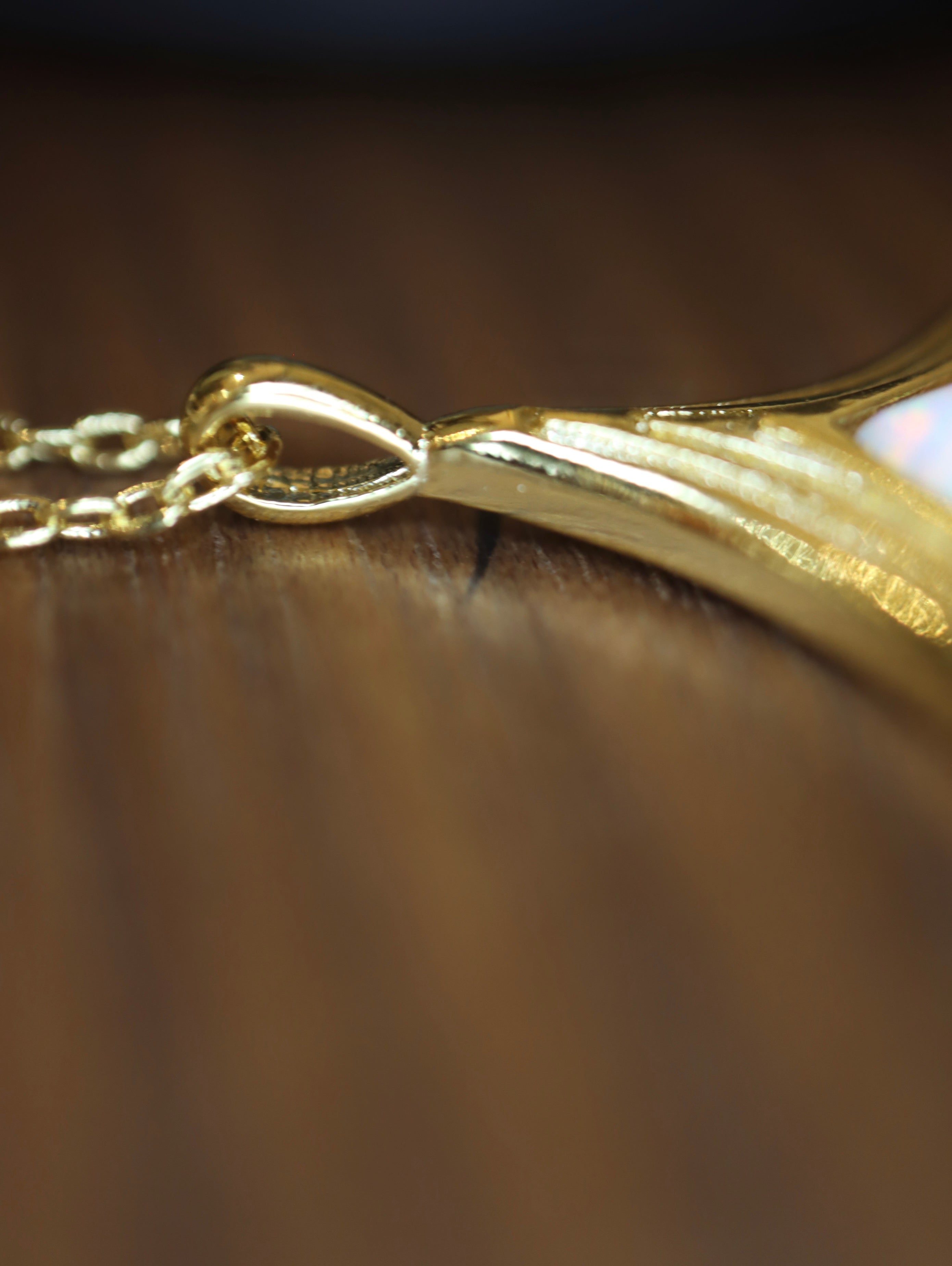 Rhombus Starlet brass necklace