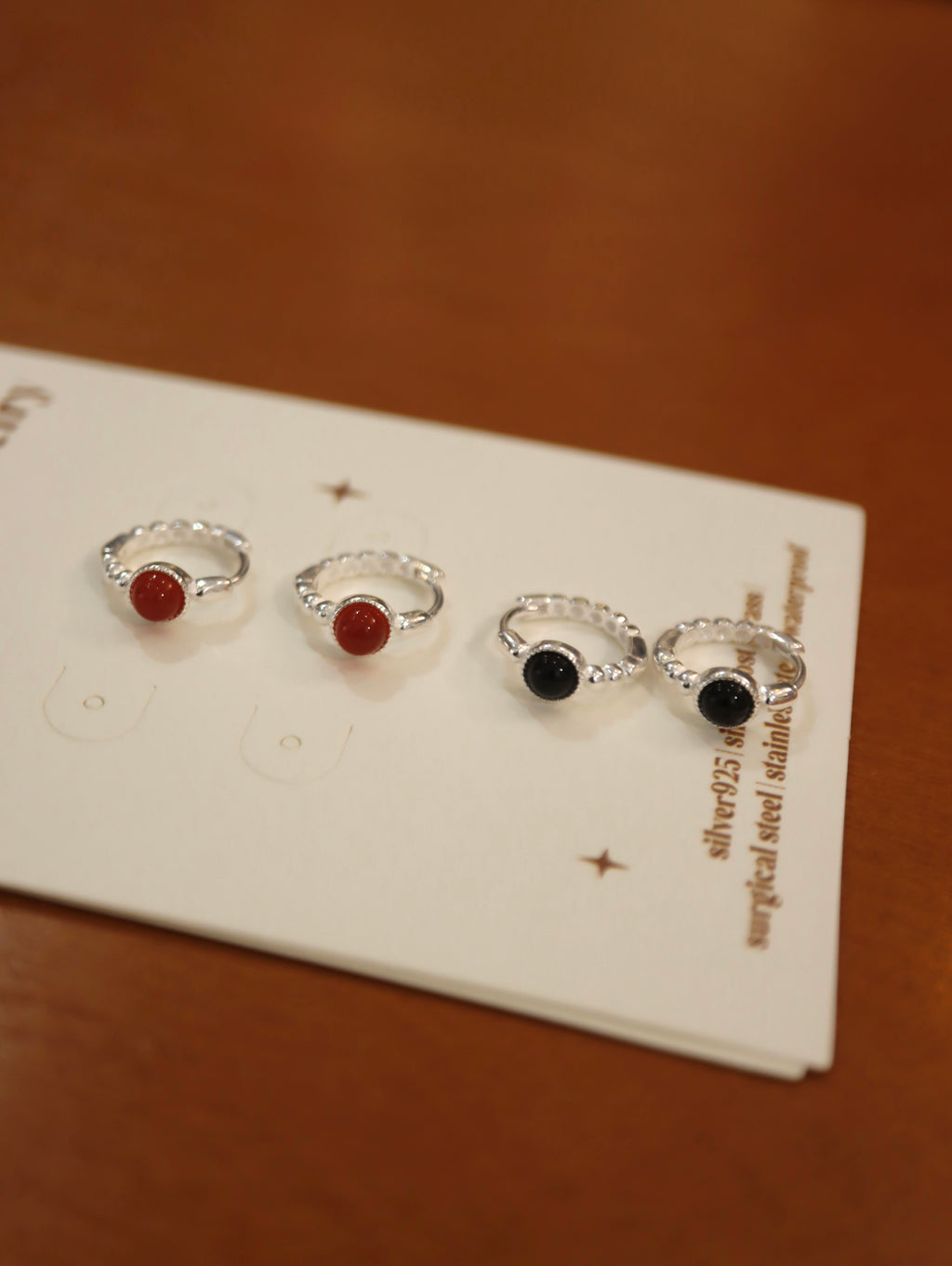 925 silver hoop earrings