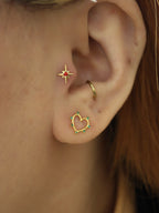 Stud heart earrings