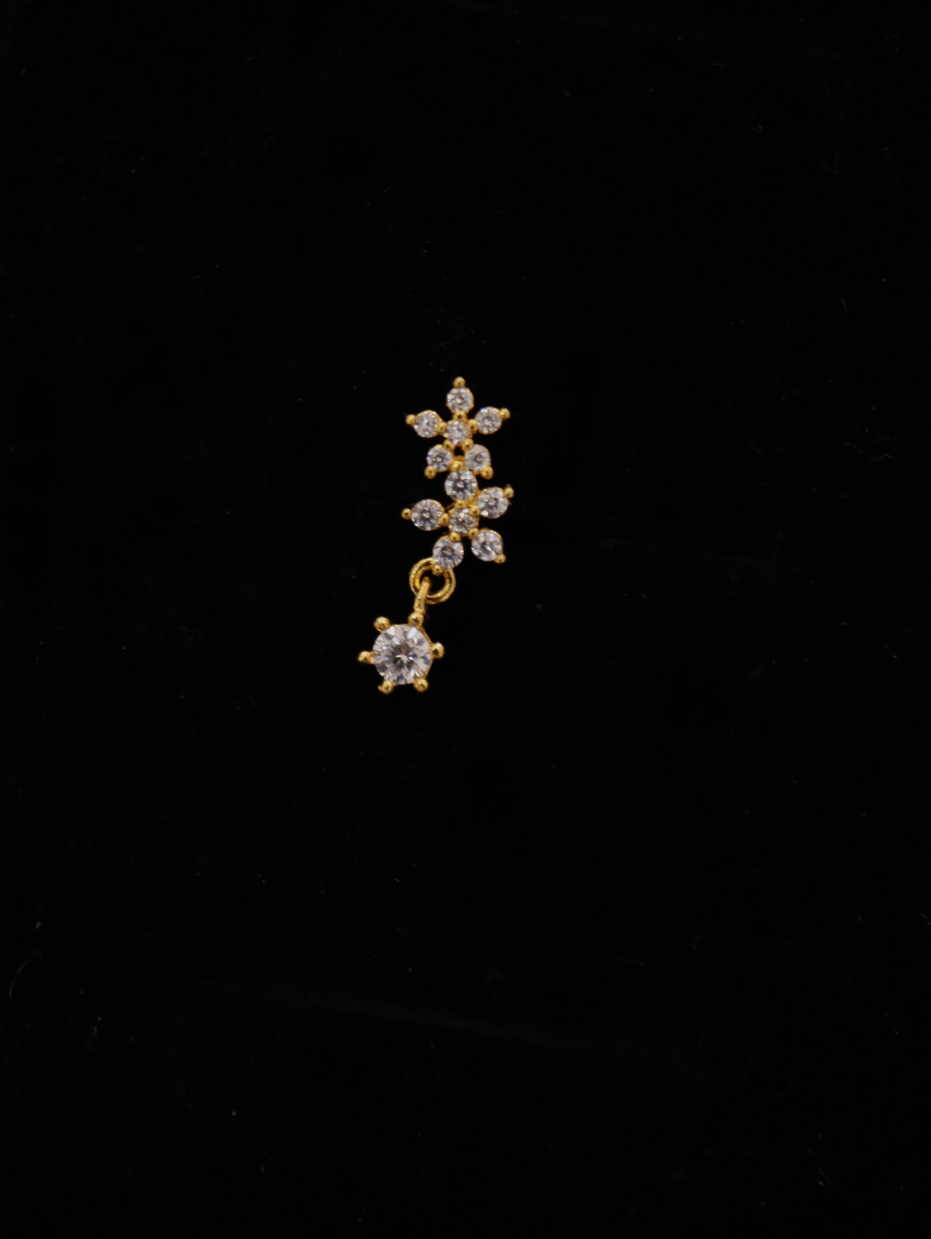 Lyra Stud Cz Piercing Earring (1pc)