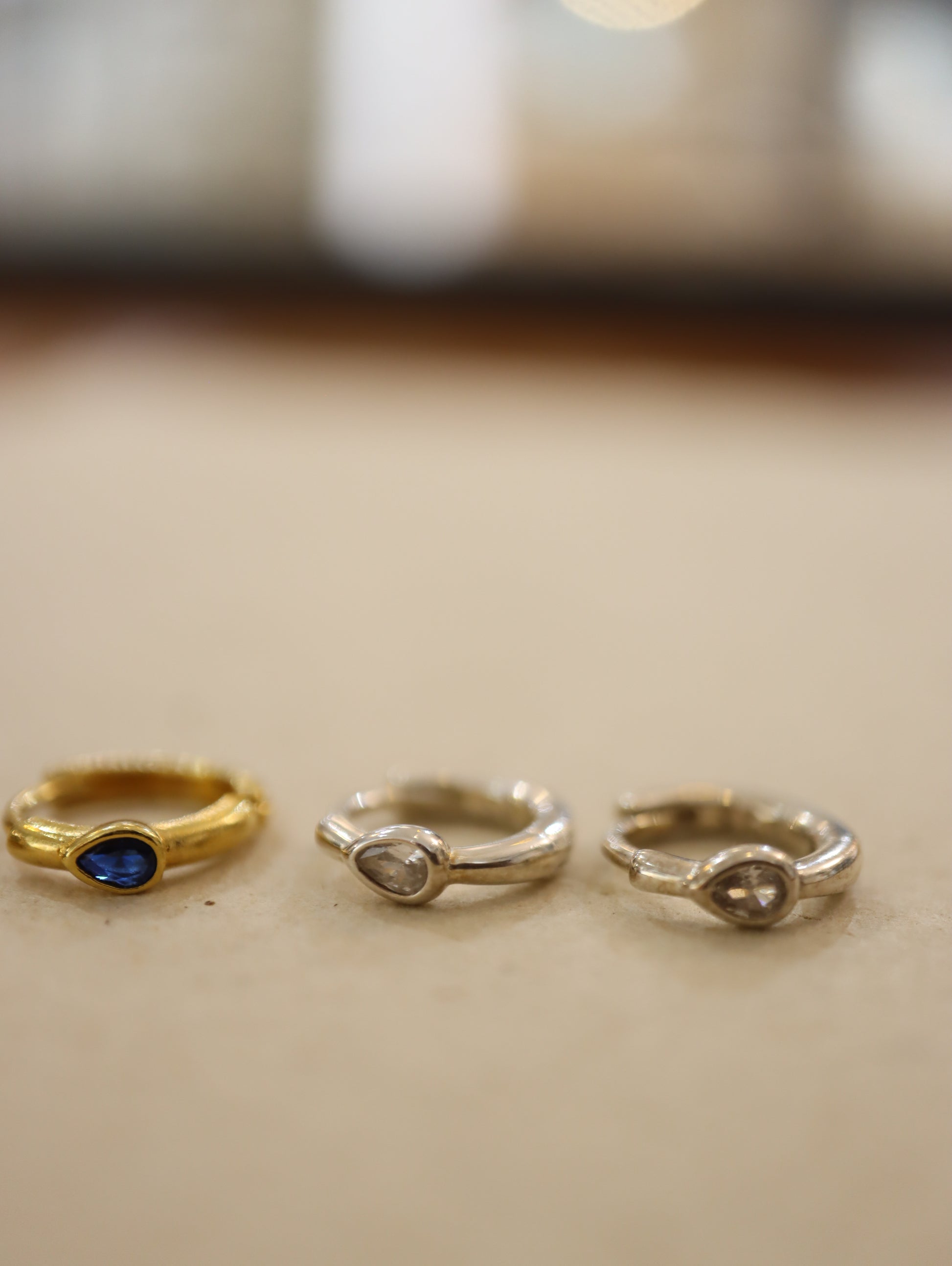 Silver925 Huggies hoop earrings