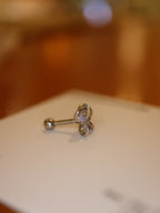 Opaline Blossom Stud Piercing Surgical Steel Earring (1pc)